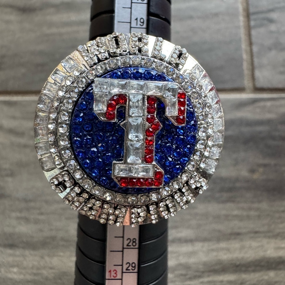 Texas Rangers Josh Jung Championship Ring Replica